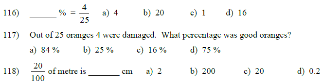 CBSE Class 5 Mathematics MCQs , Multiple Choice Questions for Mathematics